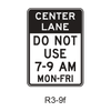 Reversible Lane Control (post-mounted) R3-9f
