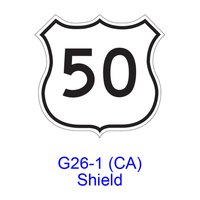 U.S. Route Shield G26-1(CA)