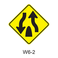 Divided Highway Ends [symbol] W6-2