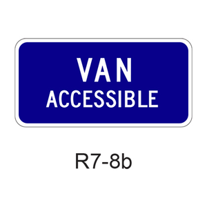 VAN ACCESSIBLE [plaque] R7-8b