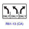 Intersection Lane Control R61-13(CA)