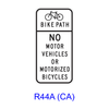 Bike Path Exclusion [symbol] R44A(CA)