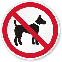 No Pets (no leash) [symbol] PS-017(CA)