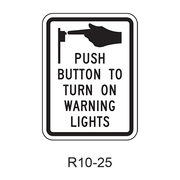 Push Button To Turn On Warning Lights [symbol] R10-25