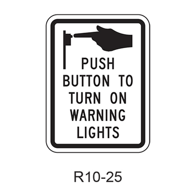 Push Button To Turn On Warning Lights [symbol] R10-25
