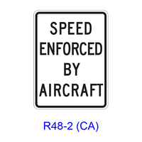 SPEED ENFORCED BY AIRCRAFT R48-2(CA)