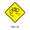 Bicycle Surface Condition Warning W8-10