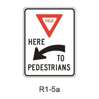 Yield Here To Pedestrians R1-5a