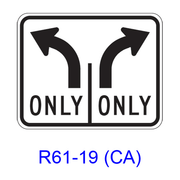 Intersection Lane Control R61-19(CA)