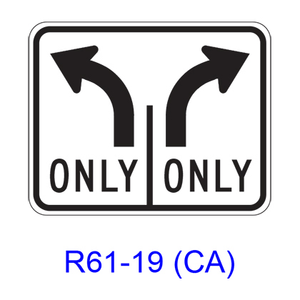 Intersection Lane Control R61-19(CA)