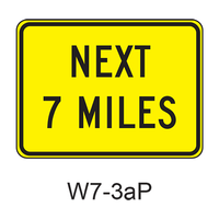 NEXT XX MILES [plaque] W7-3aP