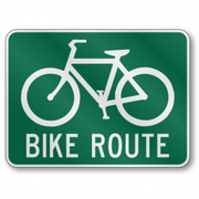 BIKE ROUTE 18X24 HIP 080 GRN/W