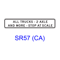 ALL TRUCKS - 2 AXLE AND MORE - STOP AT SCALE SR57(CA)