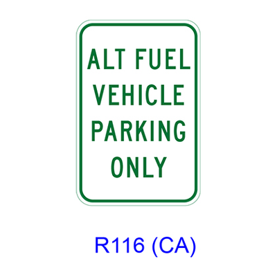 ALT FUEL VEHICLE PARKING ONLY R114(CA)