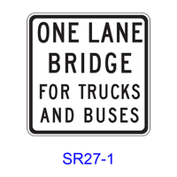 ONE LANE BRIDGE FOR TRUCKS AND BUSES SR27-1(CA)