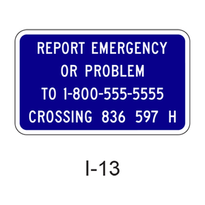 Grade Crossing Emergency Notification I-13