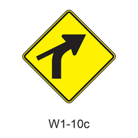 Combination Horiz Align/Intersection W1-10c