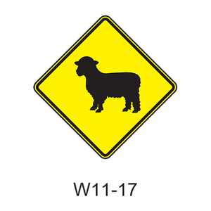 Large Animal - Sheep [symbol] W11-17