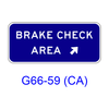 BRAKE CHECK AREA w/ arrow G66-59(CA)