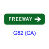 FREEWAY w/ arrow G82 (CA)