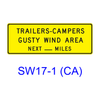 TRAILERS-CAMPERS-GUSTY WIND AREA NEXT __MILES SW17-1(CA)