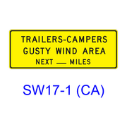 TRAILERS-CAMPERS-GUSTY WIND AREA NEXT __MILES SW17-1(CA)