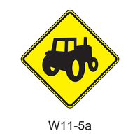 Vehicular Traffic Warning [symbol] W11-5a