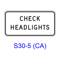 CHECK HEADLIGHTS S30-5(CA)