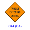 TRUCKS ENTERING EXITING C44(CA)