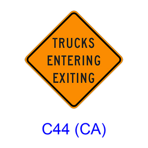TRUCKS ENTERING EXITING C44(CA)