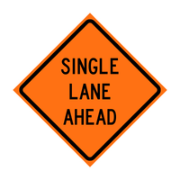 SINGLE LANE AHEAD C21