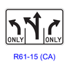 Intersection Lane Control R61-15(CA)