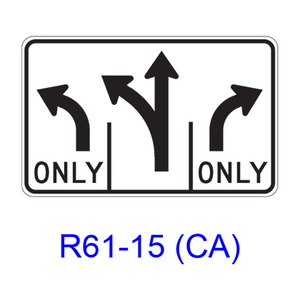 Intersection Lane Control R61-15(CA)