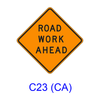 ROAD WORK AHEAD W20-1