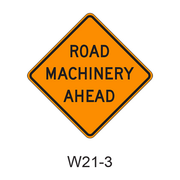 ROAD MACHINERY AHEAD W21-3