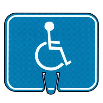 CONE SIGN HANDICAP