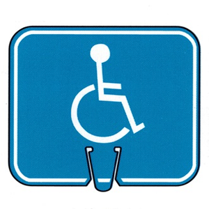 CONE SIGN HANDICAP