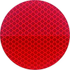 REFLECTOR RED 3" ROUND