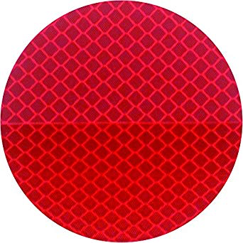 REFLECTOR RED 3" ROUND