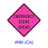 EMERGENCY SCENE AHEAD W90(CA)