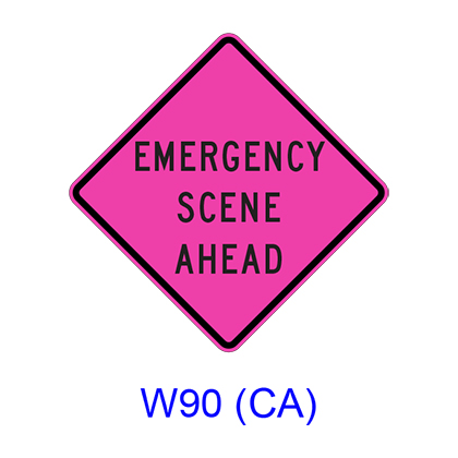 EMERGENCY SCENE AHEAD W90(CA)