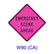 EMERGENCY SCENE AHEAD W90(CA)