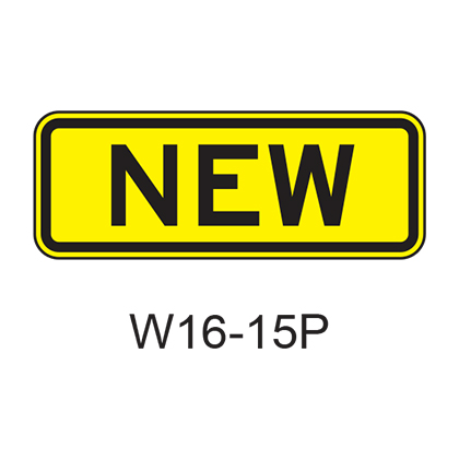 NEW [plaque] W16-15P