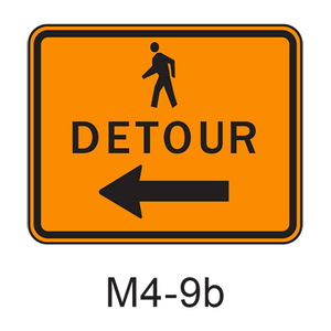 DETOUR w/ arrow [symbol] M4-9b