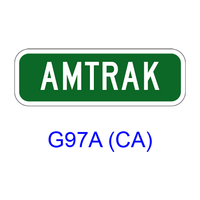 AMTRAK [plaque] G97A(CA)