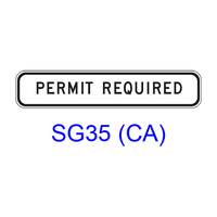 PERMIT REQUIRED SG35(CA)