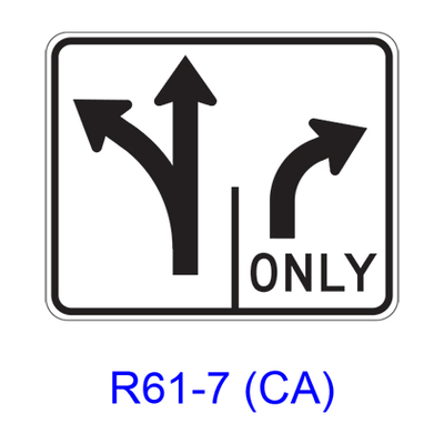 Intersection Lane Control R61-7(CA)