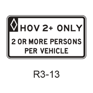 Vehicle Occupancy Definition [HOV symbol] R3-13