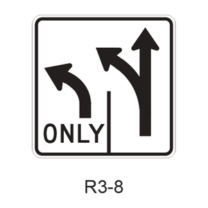Advance Intersection Lane Control R3-8
