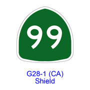 State Route Shield G28-1(CA)